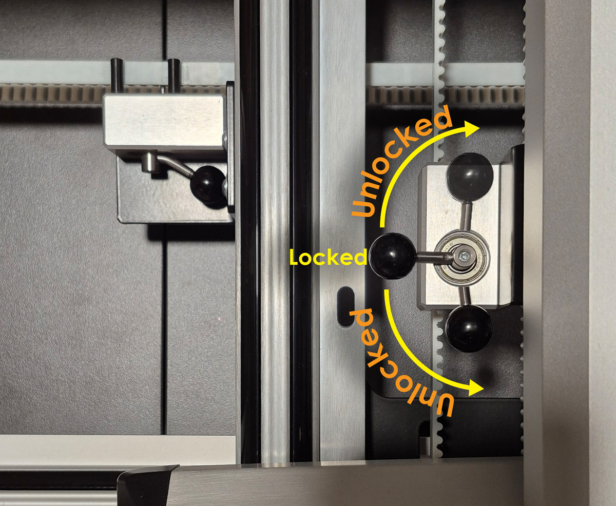 Troubleshooting Q-matic Belt Lock positions