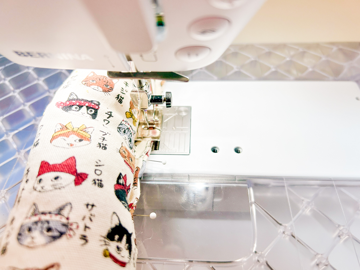 sewing the opening closed