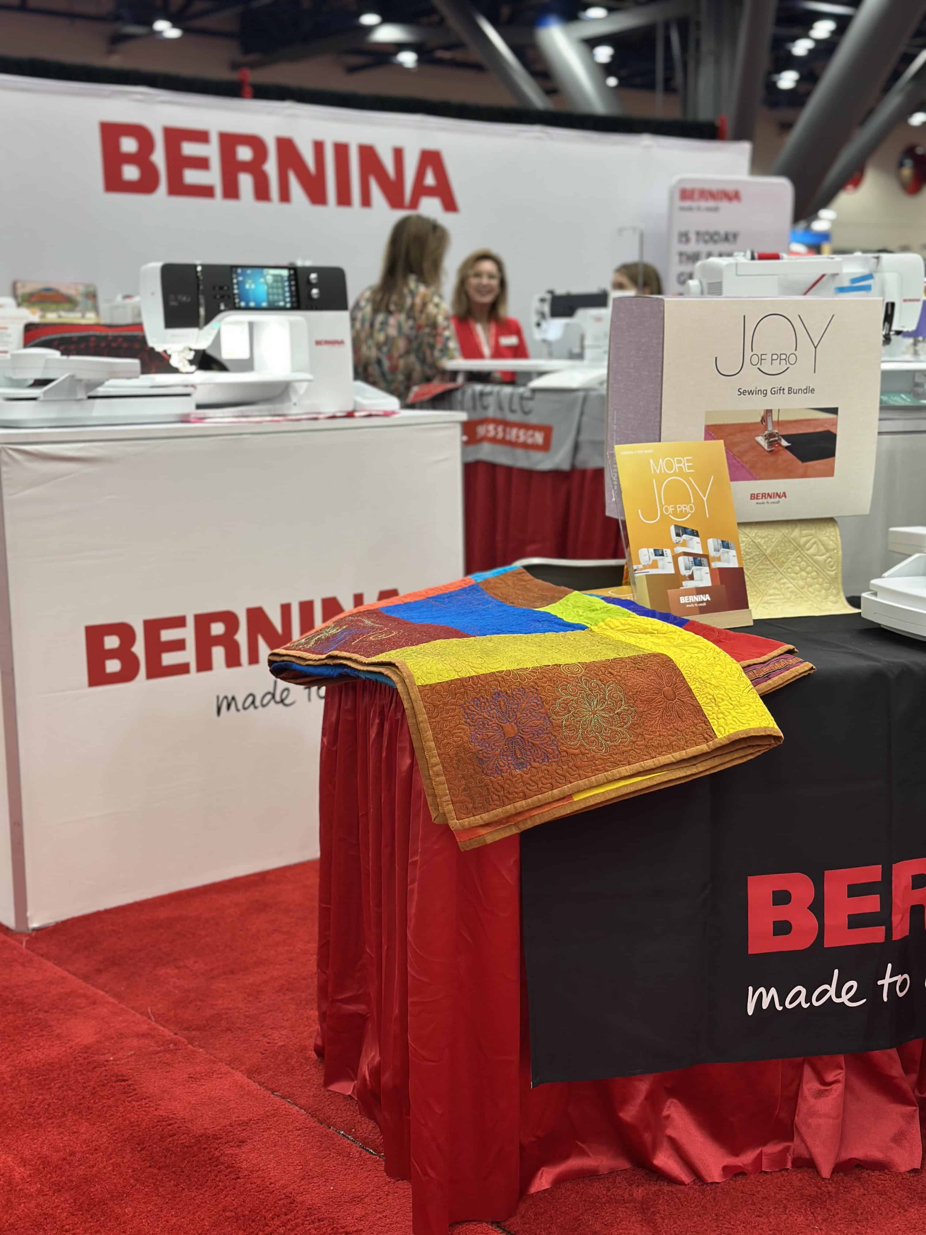 BERNINA booth at Quilt Market