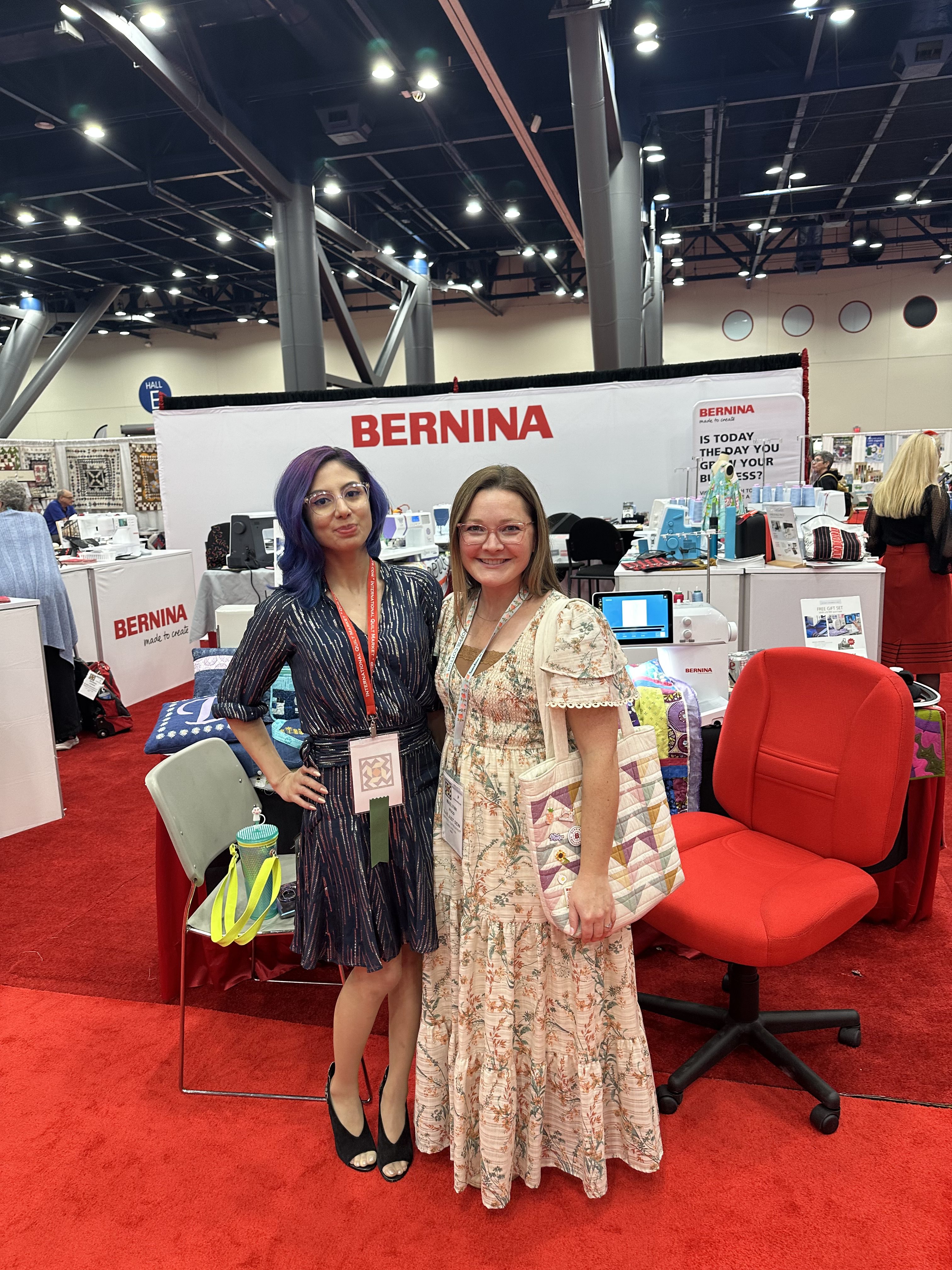 BERNINA Ambassadors Maelynn Wood and Melanie Jasmine