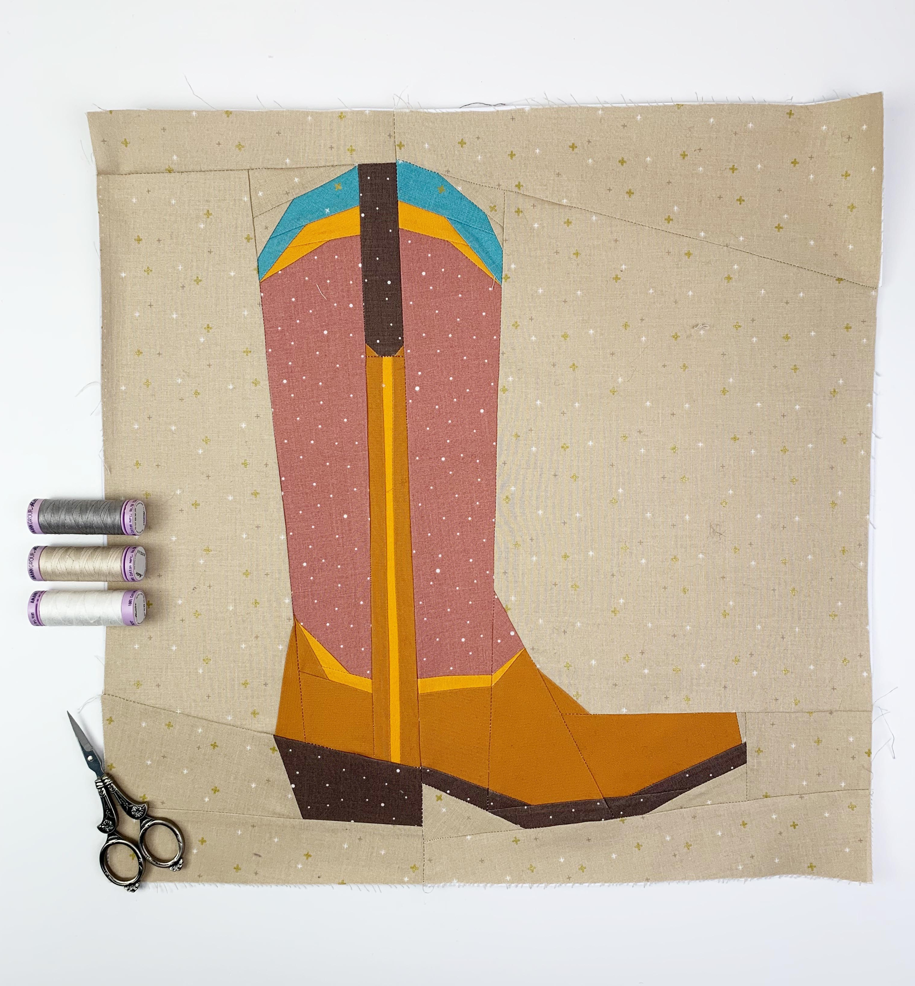 Cowboy_boot_quilt_block_pattern
