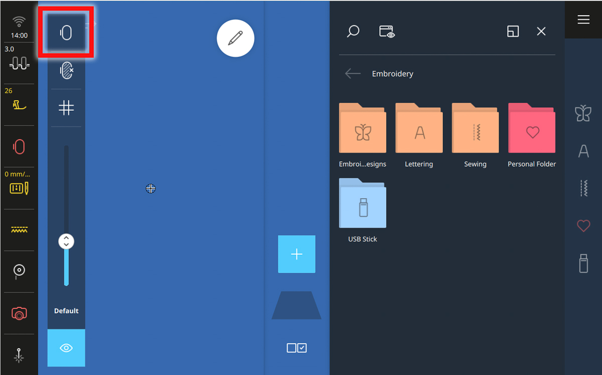 Display screen on the B 990