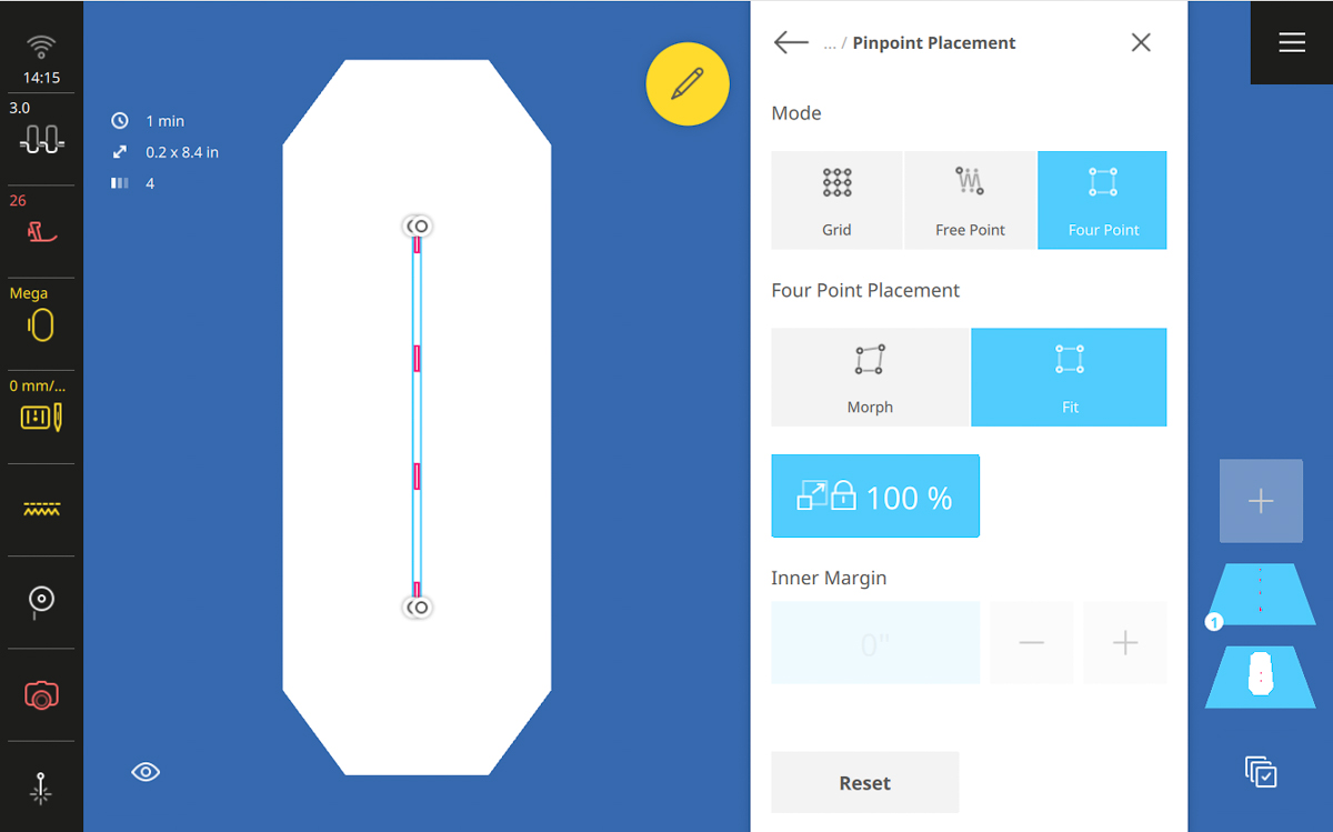 Display screen on the B 990