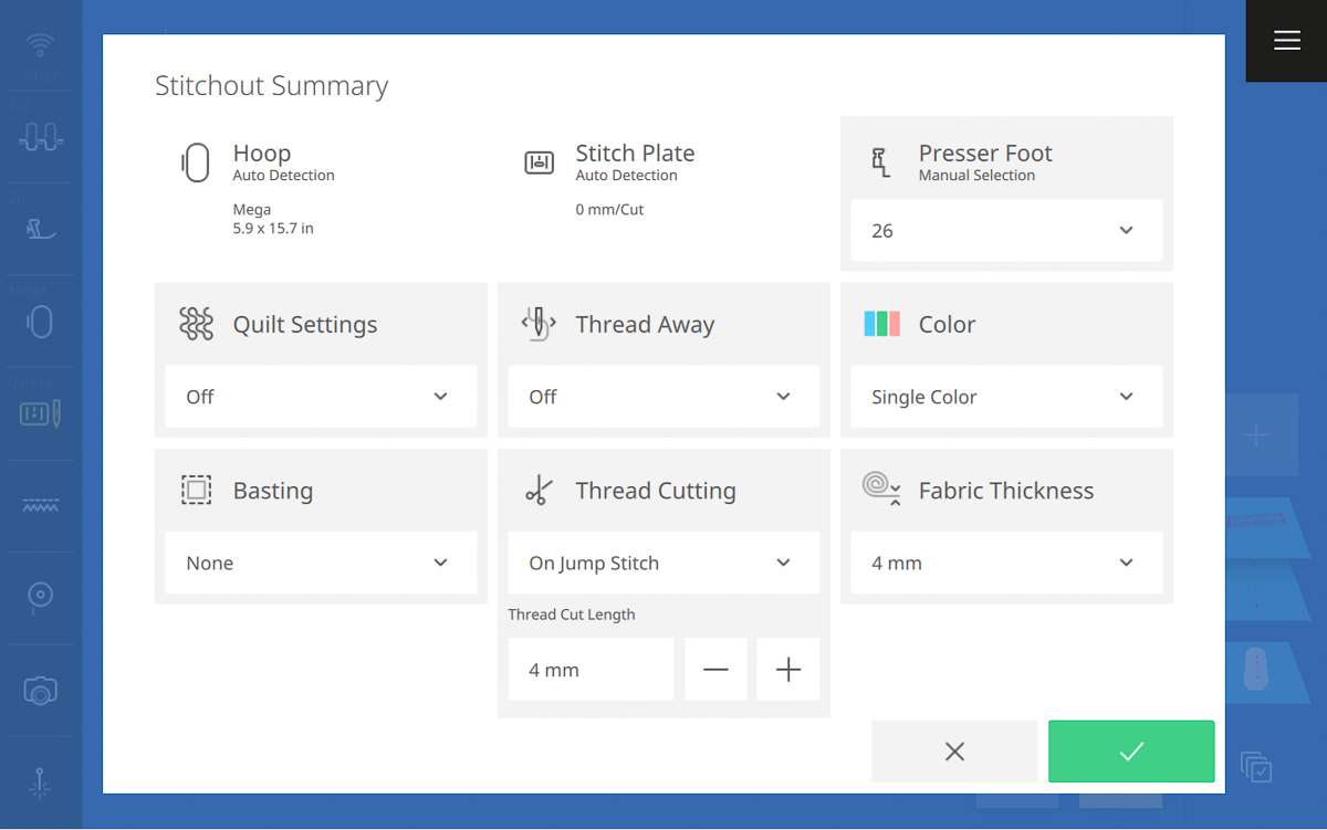 Display screen on the B 990