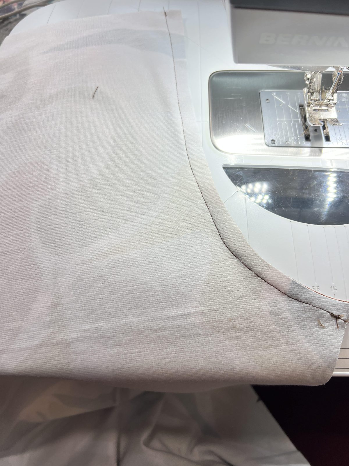 Center seam sewn